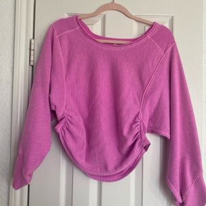 FREE PEOPLE MOVEMENT Pink Cropped sweater